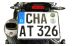 BMW R1200GS (04-12), R1200GS Adv (05-13) & HP2 Kennzeichenhalter Edelstahl verstellbar