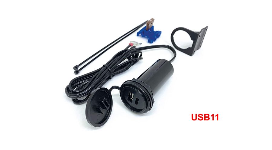 BMW F800GS (2024- ), F900GS & F900GS Adv USB Twin Bordsteckdose (USB-A & USB-C)