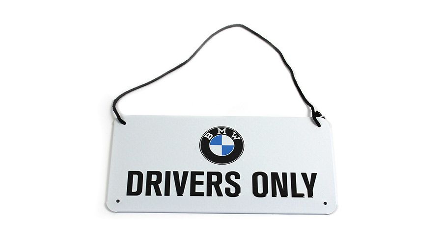 BMW S1000R (2014-2020) Blechschild BMW - Drivers Only