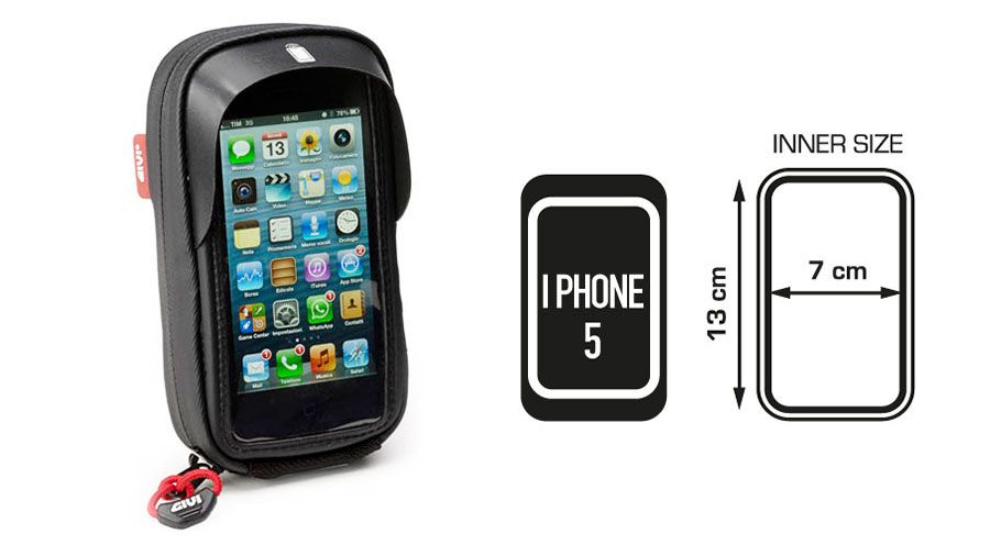 BMW R12nineT & R12 GPS Tasche für iPhone4, 4S, iPhone5 und 5S