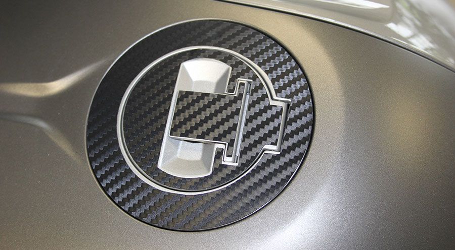 BMW R 1200 RS, LC (2015-) Tankstutzen-Pad 3D-CarbonLook